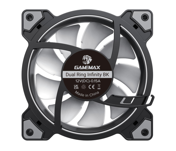 GAMEMAX DUAL RING INFINITY BK ARGB 120mm - 1521930 - zdjęcie 3